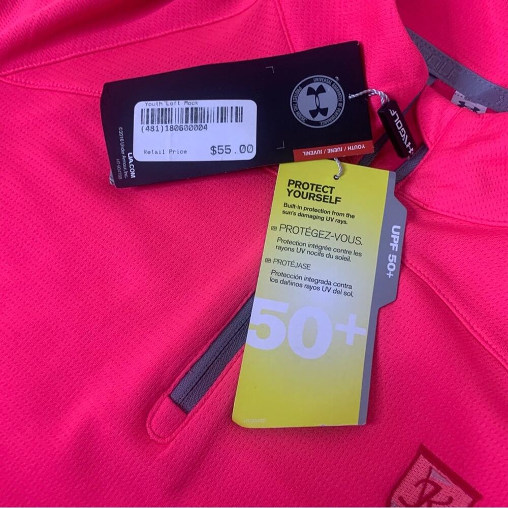 NWT Under Armour Barbie Pink Athletic Top Youth XL - Picture 7 of 8
